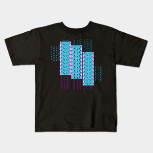 Building Spaceships. An abstract pop art design in modern bright colors for lovers of sci-fi and fun patterns. Kids T-Shirt
